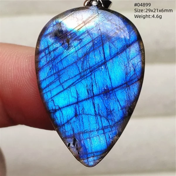 Natural Purple Labradorite Pendant Jewelry Rare Women Men Blue Labradorite Necklace Fashion Stone Jewelry AAAAAA