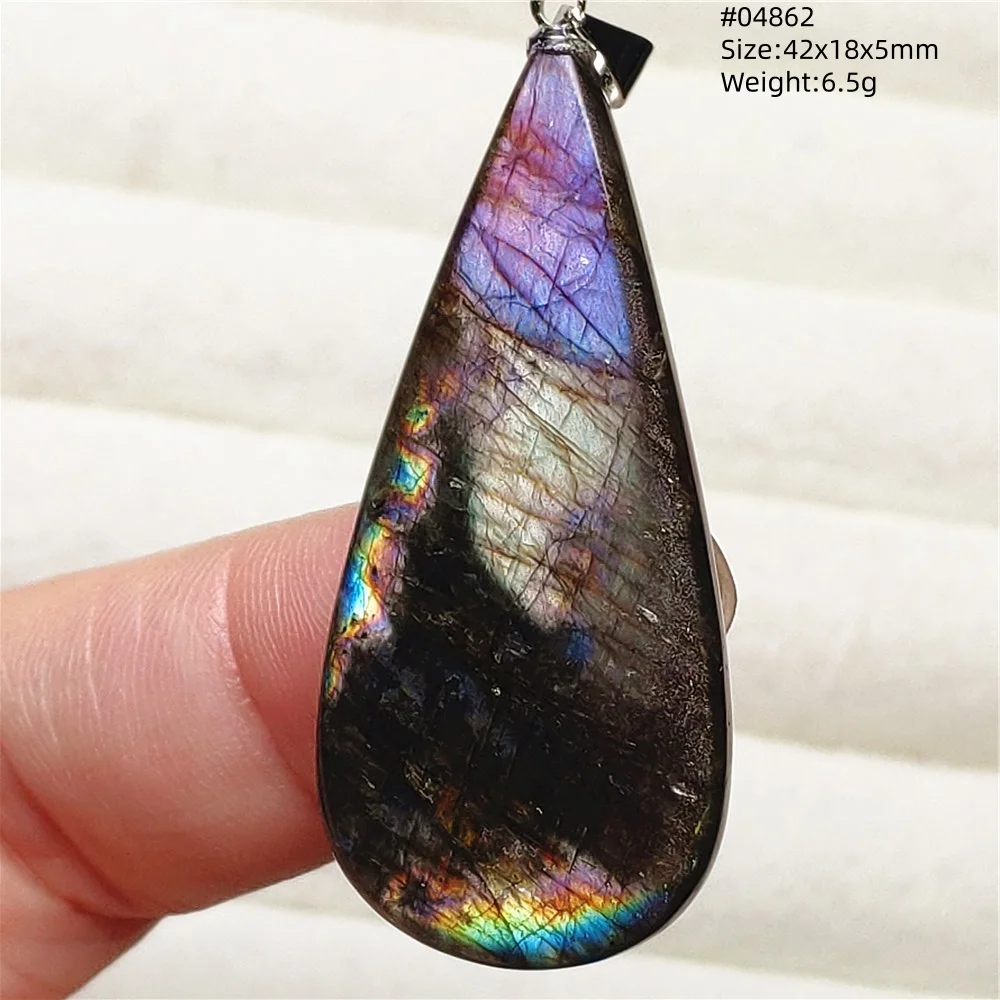 Natural Purple Labradorite Pendant Jewelry Rare Women Men Blue Labradorite Necklace Fashion Stone Jewelry AAAAAA - Image 32