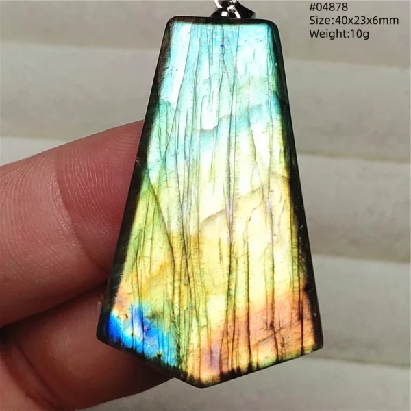 Natural Purple Labradorite Pendant Jewelry Rare Women Men Blue Labradorite Necklace Fashion Stone Jewelry AAAAAA
