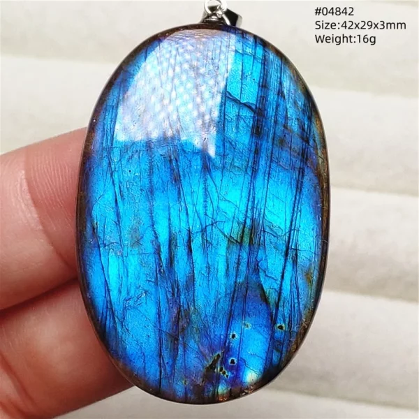 Natural Purple Labradorite Pendant Jewelry Rare Women Men Blue Labradorite Necklace Fashion Stone Jewelry AAAAAA