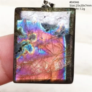 Natural Purple Labradorite Pendant Jewelry Rare Women Men Blue Labradorite Necklace Fashion Stone Jewelry AAAAAA - Image 13