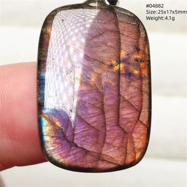 Natural Purple Labradorite Pendant Jewelry Rare Women Men Blue Labradorite Necklace Fashion Stone Jewelry AAAAAA
