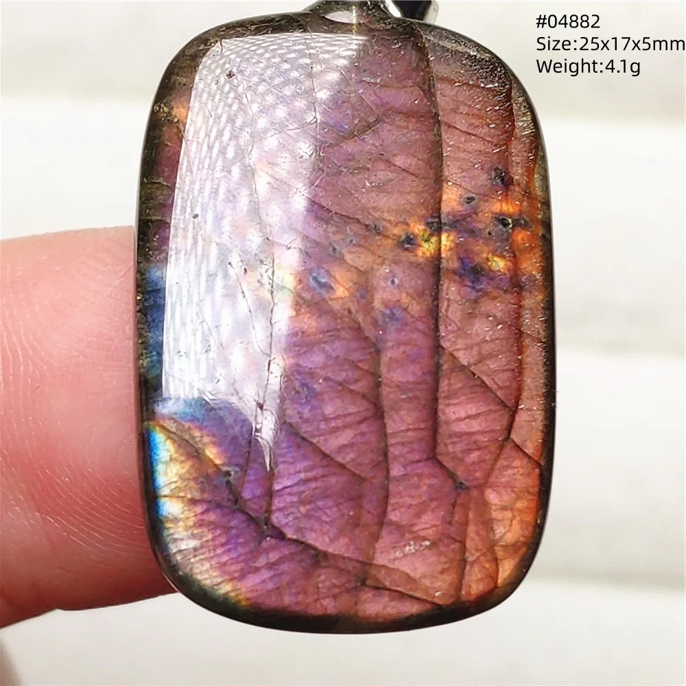 Natural Purple Labradorite Pendant Jewelry Rare Women Men Blue Labradorite Necklace Fashion Stone Jewelry AAAAAA - Image 23