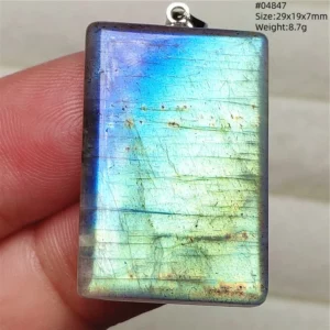 Natural Purple Labradorite Pendant Jewelry Rare Women Men Blue Labradorite Necklace Fashion Stone Jewelry AAAAAA - Image 53