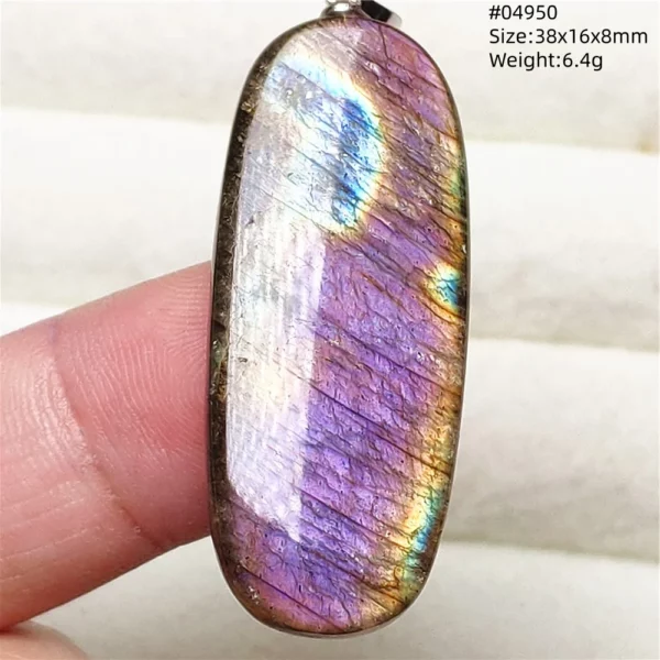 Natural Purple Labradorite Pendant Jewelry Rare Women Men Blue Labradorite Necklace Fashion Stone Jewelry AAAAAA
