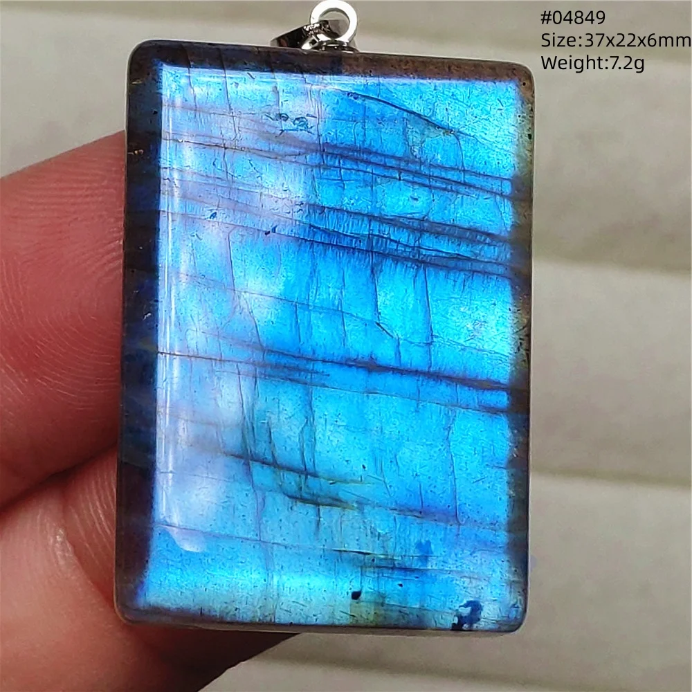 Natural Purple Labradorite Pendant Jewelry Rare Women Men Blue Labradorite Necklace Fashion Stone Jewelry AAAAAA - Image 55
