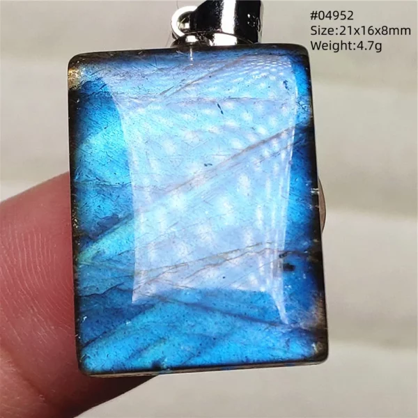 Natural Purple Labradorite Pendant Jewelry Rare Women Men Blue Labradorite Necklace Fashion Stone Jewelry AAAAAA