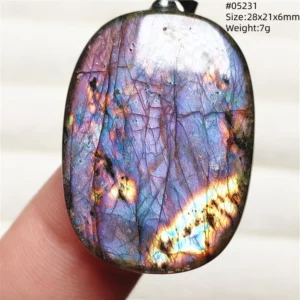 Natural Purple Labradorite Pendant Jewelry Rare Women Men Blue Labradorite Necklace Fashion Stone Jewelry AAAAAA - Image 59