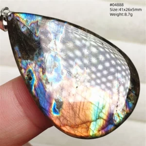 Natural Purple Labradorite Pendant Jewelry Rare Women Men Blue Labradorite Necklace Fashion Stone Jewelry AAAAAA - Image 29