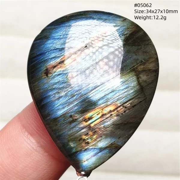 Natural Purple Labradorite Pendant Jewelry Rare Women Men Blue Labradorite Necklace Fashion Stone Jewelry AAAAAA