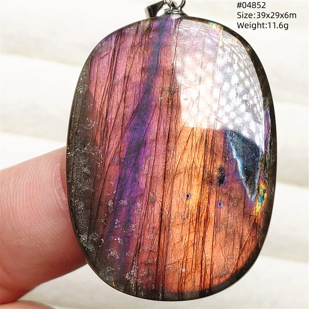 Natural Purple Labradorite Pendant Jewelry Rare Women Men Blue Labradorite Necklace Fashion Stone Jewelry AAAAAA - Image 48