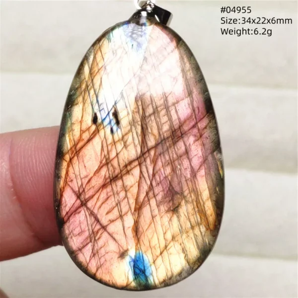 Natural Purple Labradorite Pendant Jewelry Rare Women Men Blue Labradorite Necklace Fashion Stone Jewelry AAAAAA