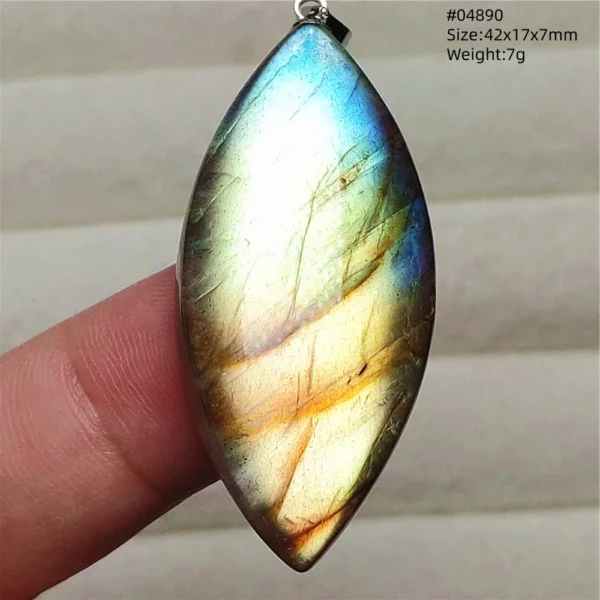 Natural Purple Labradorite Pendant Jewelry Rare Women Men Blue Labradorite Necklace Fashion Stone Jewelry AAAAAA