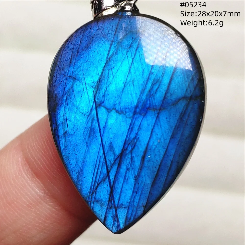 Natural Purple Labradorite Pendant Jewelry Rare Women Men Blue Labradorite Necklace Fashion Stone Jewelry AAAAAA - Image 58