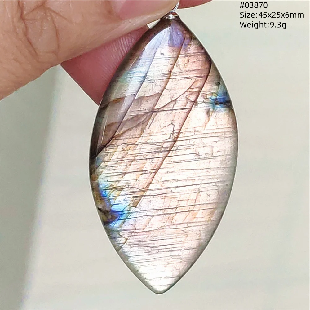 Natural Purple Labradorite Pendant Jewelry Water Drop Gold Flash Blue Labradorite Necklace Bead For Women Men AAAAAA - Image 51
