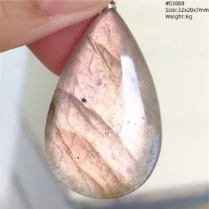Natural Purple Labradorite Pendant Jewelry Water Drop Gold Flash Blue Labradorite Necklace Bead For Women Men AAAAAA - Image 9