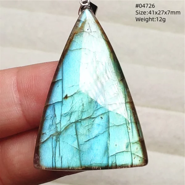Natural Purple Labradorite Pendant Jewelry Water Drop Gold Flash Blue Labradorite Necklace Bead For Women Men AAAAAA