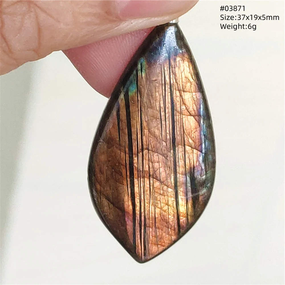 Natural Purple Labradorite Pendant Jewelry Water Drop Gold Flash Blue Labradorite Necklace Bead For Women Men AAAAAA - Image 40