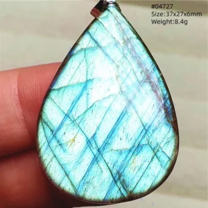 Natural Purple Labradorite Pendant Jewelry Water Drop Gold Flash Blue Labradorite Necklace Bead For Women Men AAAAAA - Image 26