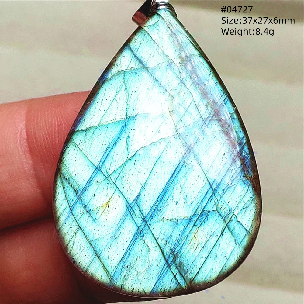 Natural Purple Labradorite Pendant Jewelry Water Drop Gold Flash Blue Labradorite Necklace Bead For Women Men AAAAAA - Image 26
