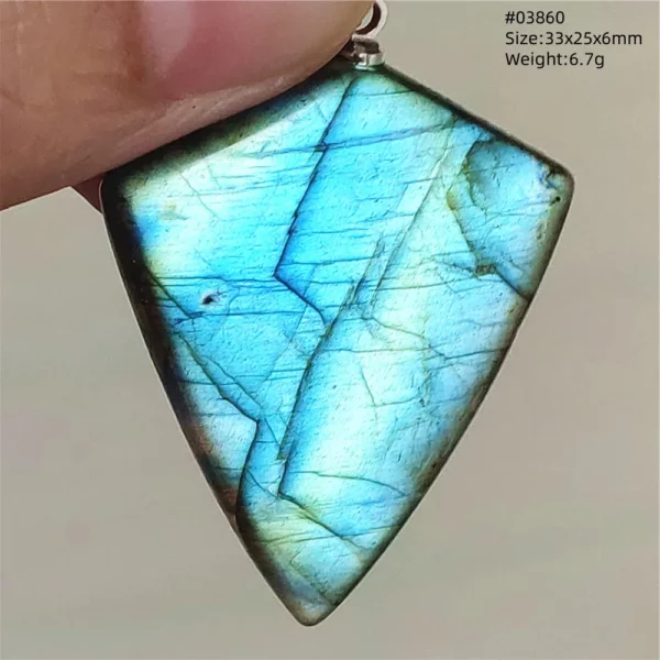 Natural Purple Labradorite Pendant Jewelry Water Drop Gold Flash Blue Labradorite Necklace Bead For Women Men AAAAAA