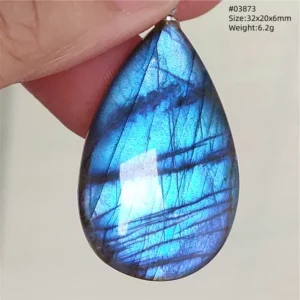 Natural Purple Labradorite Pendant Jewelry Water Drop Gold Flash Blue Labradorite Necklace Bead For Women Men AAAAAA - Image 43
