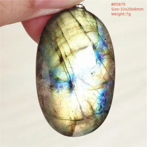 Natural Purple Labradorite Pendant Jewelry Water Drop Gold Flash Blue Labradorite Necklace Bead For Women Men AAAAAA - Image 16