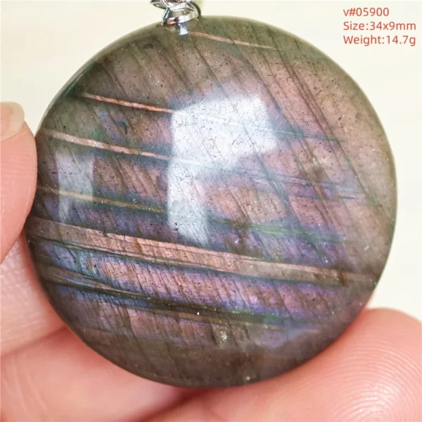 Natural Purple Labradorite Pendant Jewelry Water Drop Gold Flash Blue Labradorite Necklace Bead For Women Men AAAAAA