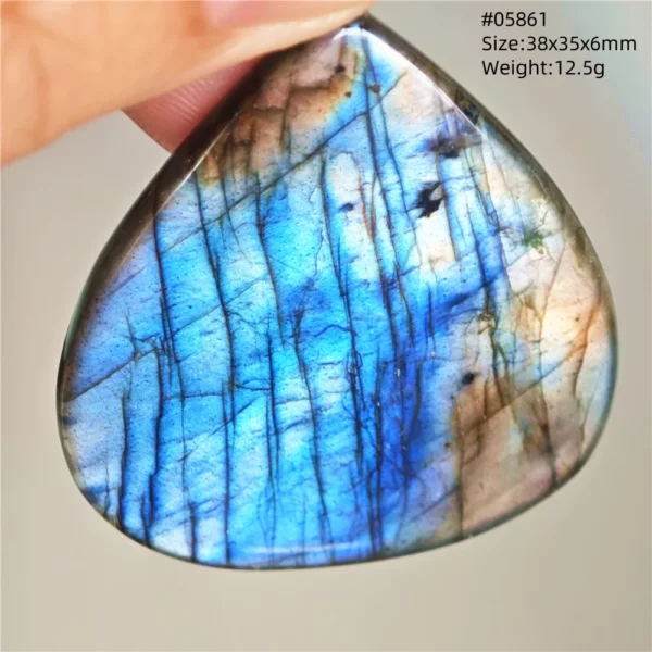 Natural Purple Labradorite Pendant Jewelry Water Drop Gold Flash Blue Labradorite Necklace Bead For Women Men AAAAAA