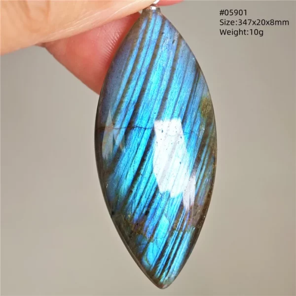 Natural Purple Labradorite Pendant Jewelry Water Drop Gold Flash Blue Labradorite Necklace Bead For Women Men AAAAAA