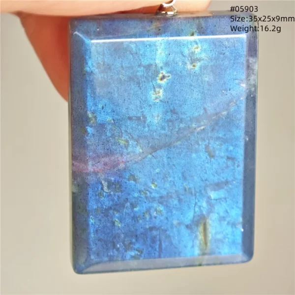Natural Purple Labradorite Pendant Jewelry Water Drop Gold Flash Blue Labradorite Necklace Bead For Women Men AAAAAA