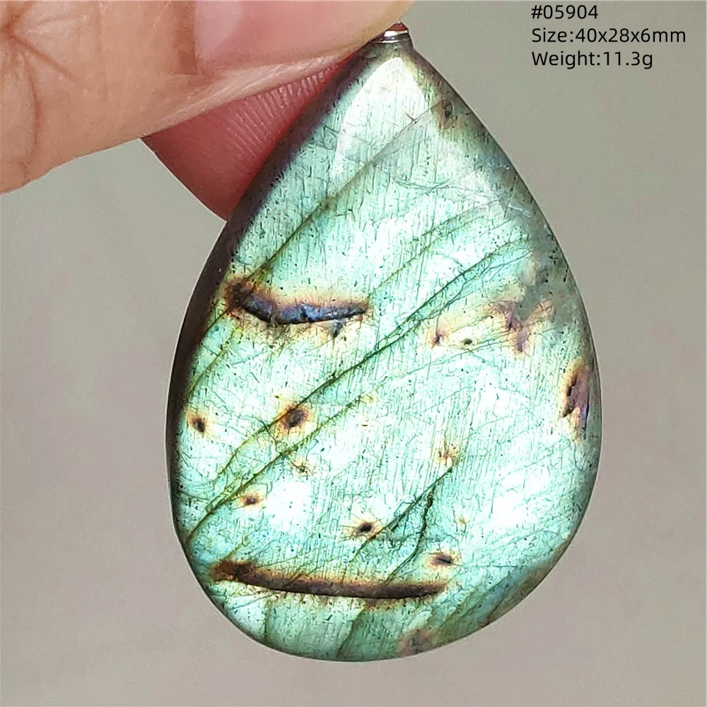 Natural Purple Labradorite Pendant Jewelry Water Drop Gold Flash Blue Labradorite Necklace Bead For Women Men AAAAAA - Image 30