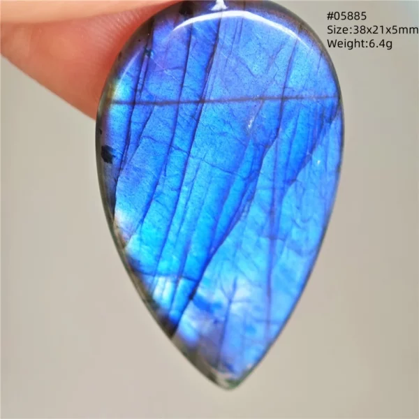 Natural Purple Labradorite Pendant Jewelry Water Drop Gold Flash Blue Labradorite Necklace Bead For Women Men AAAAAA