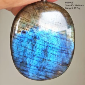 Natural Purple Labradorite Pendant Jewelry Water Drop Gold Flash Blue Labradorite Necklace Bead For Women Men AAAAAA - Image 32