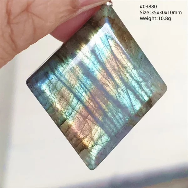 Natural Purple Labradorite Pendant Jewelry Water Drop Gold Flash Blue Labradorite Necklace Bead For Women Men AAAAAA
