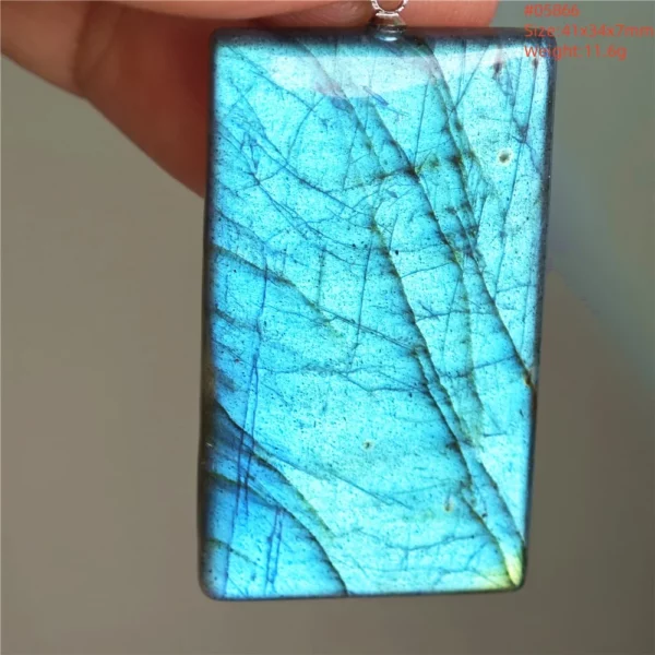 Natural Purple Labradorite Pendant Jewelry Water Drop Gold Flash Blue Labradorite Necklace Bead For Women Men AAAAAA