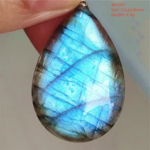 Natural Purple Labradorite Pendant Jewelry Water Drop Gold Flash Blue Labradorite Necklace Bead For Women Men AAAAAA - Image 36