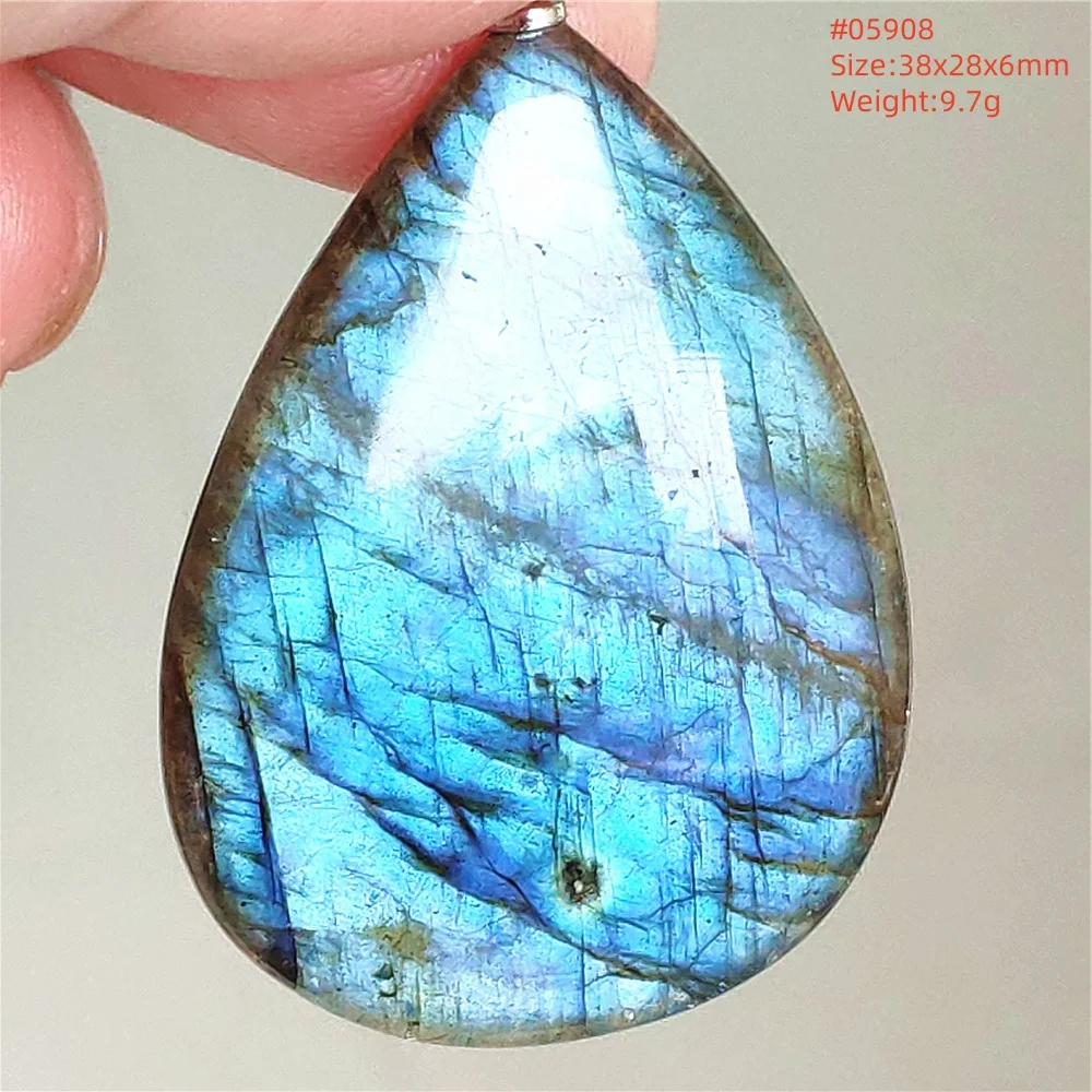Natural Purple Labradorite Pendant Jewelry Water Drop Gold Flash Blue Labradorite Necklace Bead For Women Men AAAAAA - Image 37