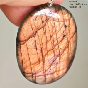 Natural Purple Labradorite Pendant Jewelry Water Drop Gold Flash Blue Labradorite Necklace Bead For Women Men AAAAAA - Image 4