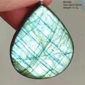 Natural Purple Labradorite Pendant Jewelry Water Drop Gold Flash Blue Labradorite Necklace Bead For Women Men AAAAAA - Image 53