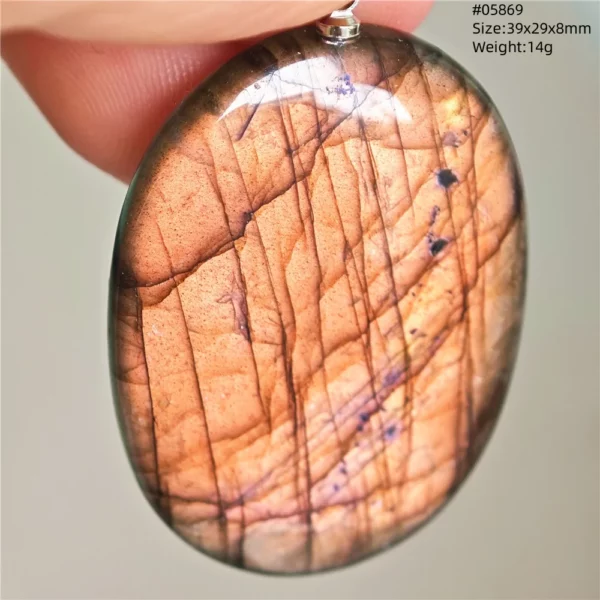 Natural Purple Labradorite Pendant Jewelry Water Drop Gold Flash Blue Labradorite Necklace Bead For Women Men AAAAAA