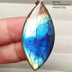 Natural Purple Labradorite Pendant Jewelry Water Drop Gold Flash Blue Labradorite Necklace Bead For Women Men AAAAAA - Image 21