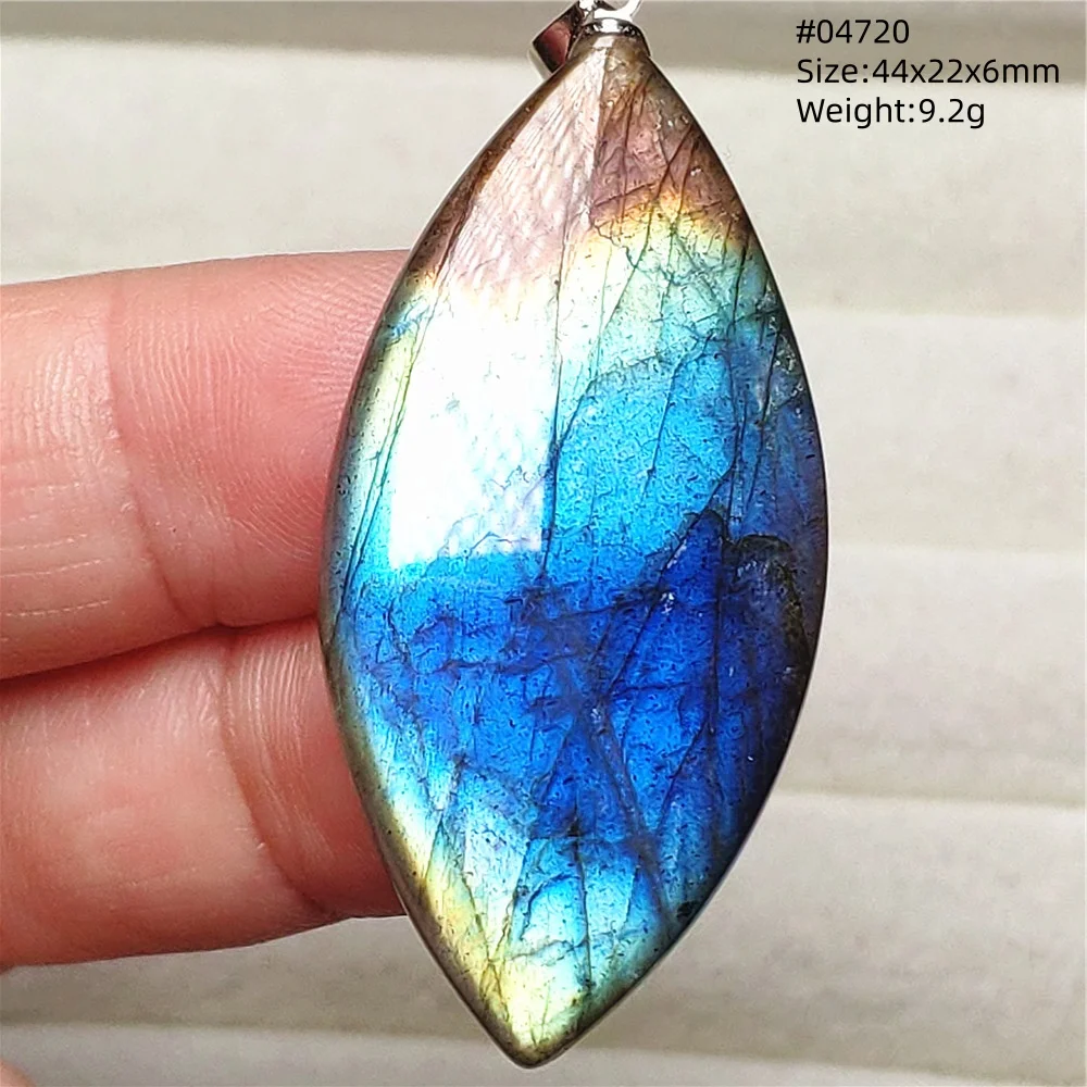 Natural Purple Labradorite Pendant Jewelry Water Drop Gold Flash Blue Labradorite Necklace Bead For Women Men AAAAAA - Image 21