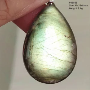 Natural Purple Labradorite Pendant Jewelry Water Drop Gold Flash Blue Labradorite Necklace Bead For Women Men AAAAAA - Image 35