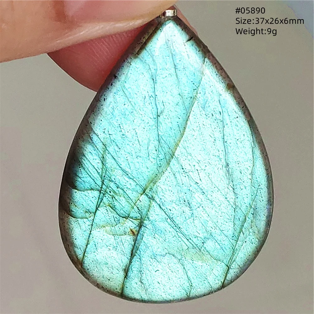 Natural Purple Labradorite Pendant Jewelry Water Drop Gold Flash Blue Labradorite Necklace Bead For Women Men AAAAAA - Image 59
