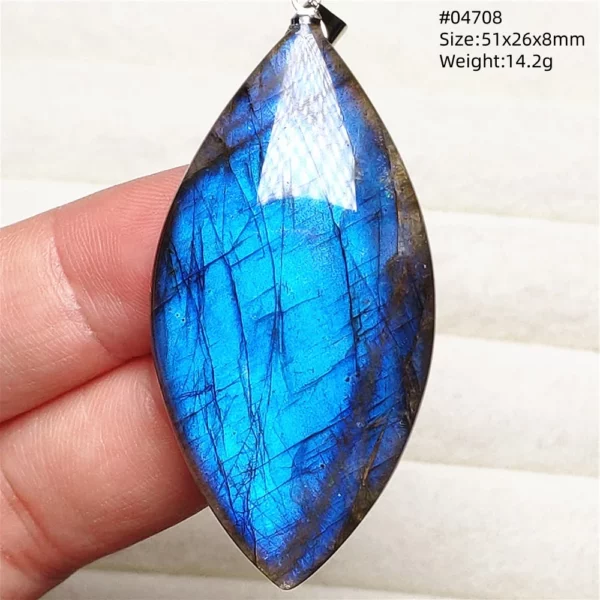 Natural Purple Labradorite Pendant Jewelry Water Drop Gold Flash Blue Labradorite Necklace Bead For Women Men AAAAAA