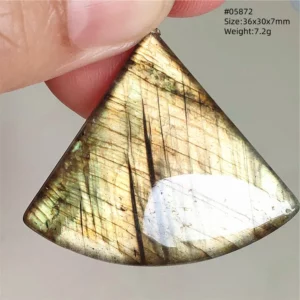Natural Purple Labradorite Pendant Jewelry Water Drop Gold Flash Blue Labradorite Necklace Bead For Women Men AAAAAA - Image 14