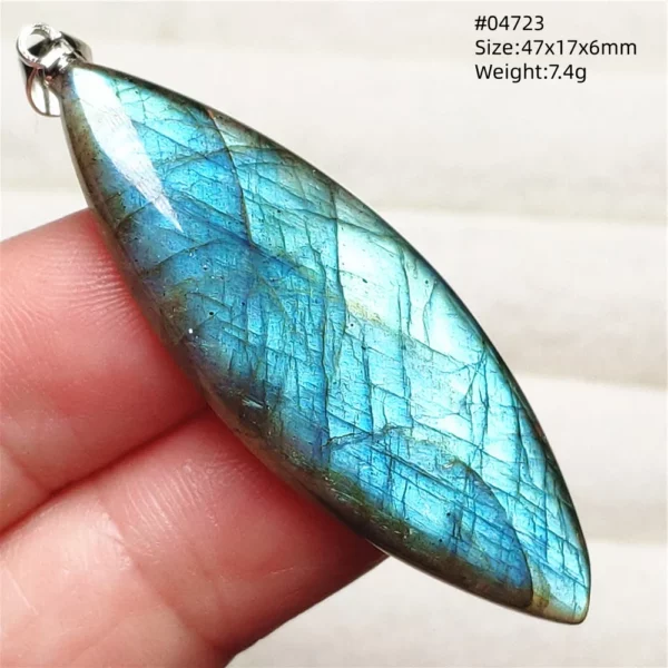 Natural Purple Labradorite Pendant Jewelry Water Drop Gold Flash Blue Labradorite Necklace Bead For Women Men AAAAAA