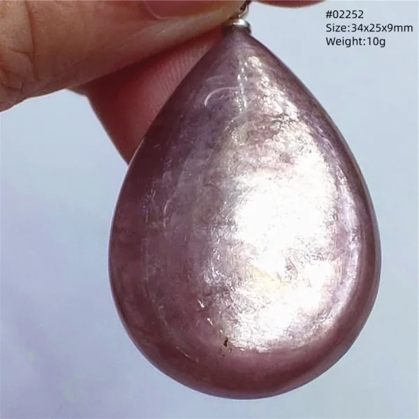 Purple Lepidolite & Red Tourmaline Flash Pendant Necklace