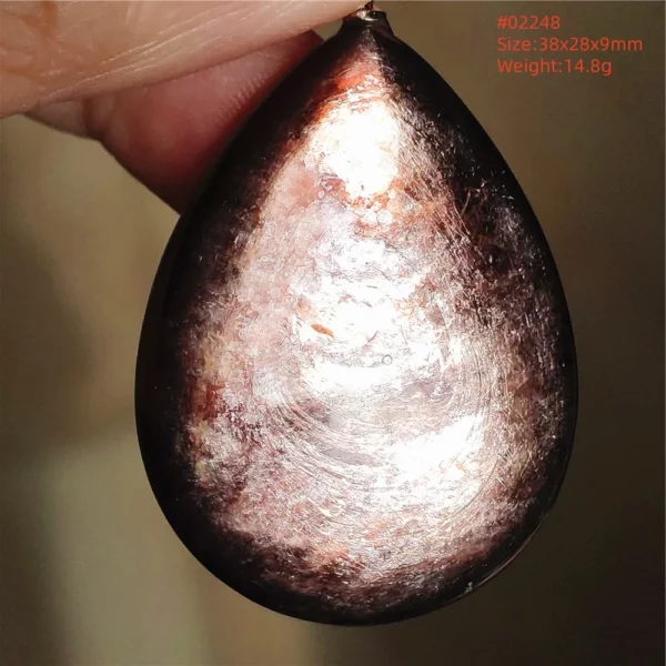 Natural Lepidolite, Red Tourmaline & Clear Quartz Pendant